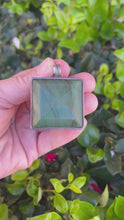 Load and play video in Gallery viewer, Emerald Pendant in Silver P2-18