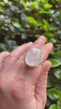 Load and play video in Gallery viewer, Oval Moonstone Ring