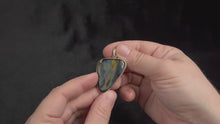 Load and play video in Gallery viewer, Pietersite Pendant With Sterling Silver 2