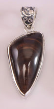 Load image into Gallery viewer, Brown Obsidian Pendant With 925 Sterling Silver