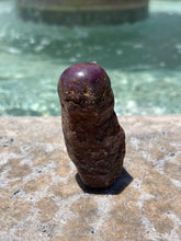 Load image into Gallery viewer, Purple and Black Corundum Sapphire Goddess Stone Raw P2-40