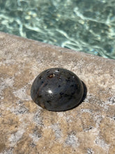 Load image into Gallery viewer, Black Sapphire Corundum Raw Palmstone P2-49