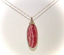 Load image into Gallery viewer, Rhodochrosite Pendant With 925 Sterling SIlver