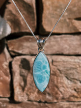Load image into Gallery viewer, Larimar Pendant With Sterling Silver (B)