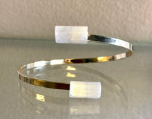 Load image into Gallery viewer, Selenite 18K Gold Plated Small Arm Cuff Or Bracelet