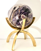 Load image into Gallery viewer, Chevron Amethyst Sphere With Stand
