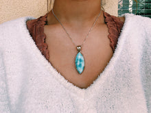 Load image into Gallery viewer, Larimar Pendant With Sterling Silver (B)