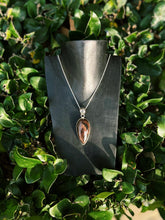 Load image into Gallery viewer, Brown Obsidian Teardrop Pendant With 925 Sterling Silver (C)