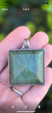 Load image into Gallery viewer, Emerald Pendant in Silver P2-18