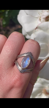 Load image into Gallery viewer, Rainbow Moonstone ring (size 10)
