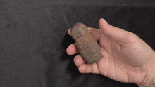 Load and play video in Gallery viewer, Purple and Black Corundum Sapphire Goddess Stone Raw P2-40

