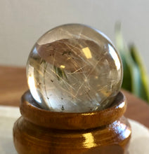 Load image into Gallery viewer, Smoky Quartz Sphere with Rutilates, P17
