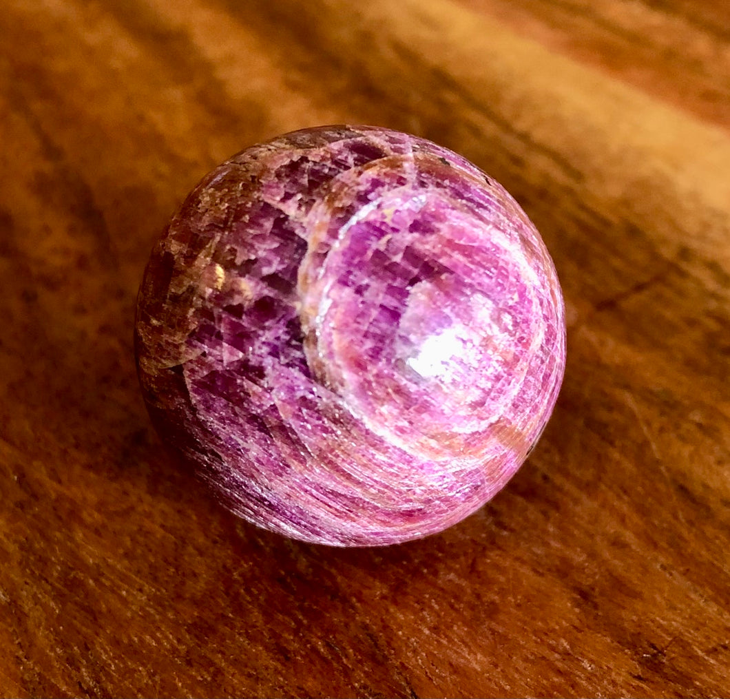 Natural Ruby Corundum Sphere, P38.2