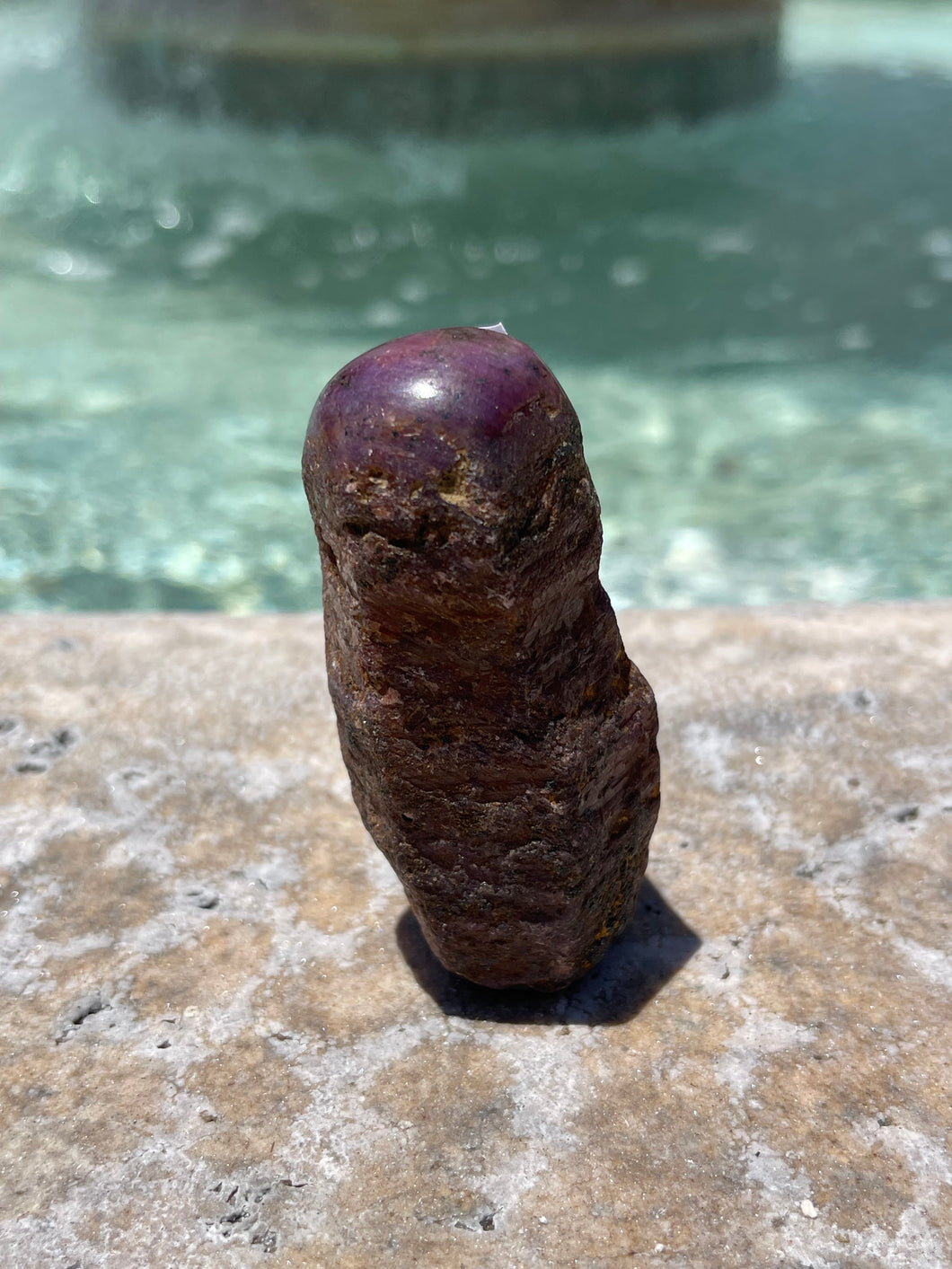 Purple and Black Corundum Sapphire Goddess Stone Raw P2-40