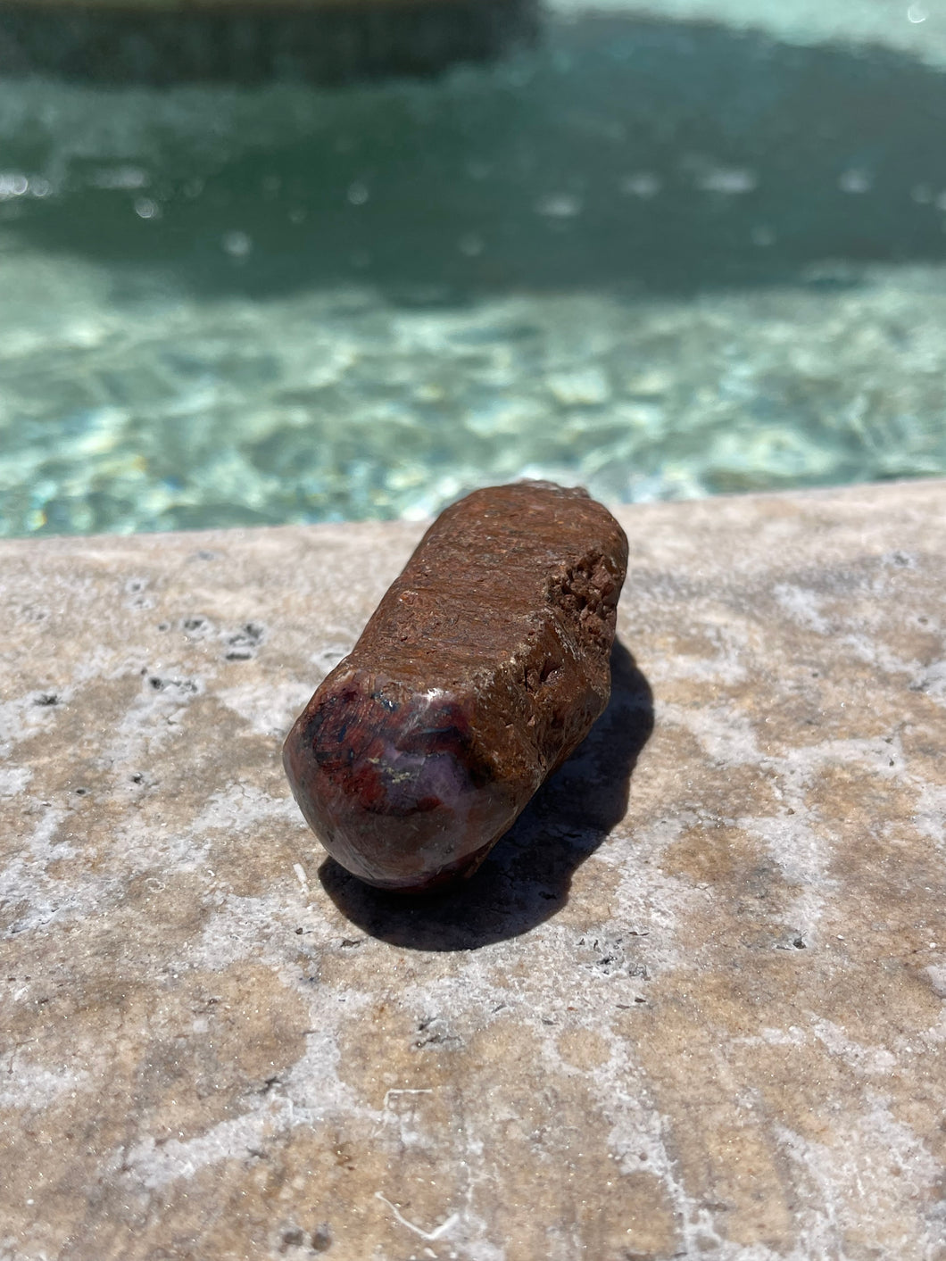 Red and Black Star Sapphire Corundum Wand Raw P2-34