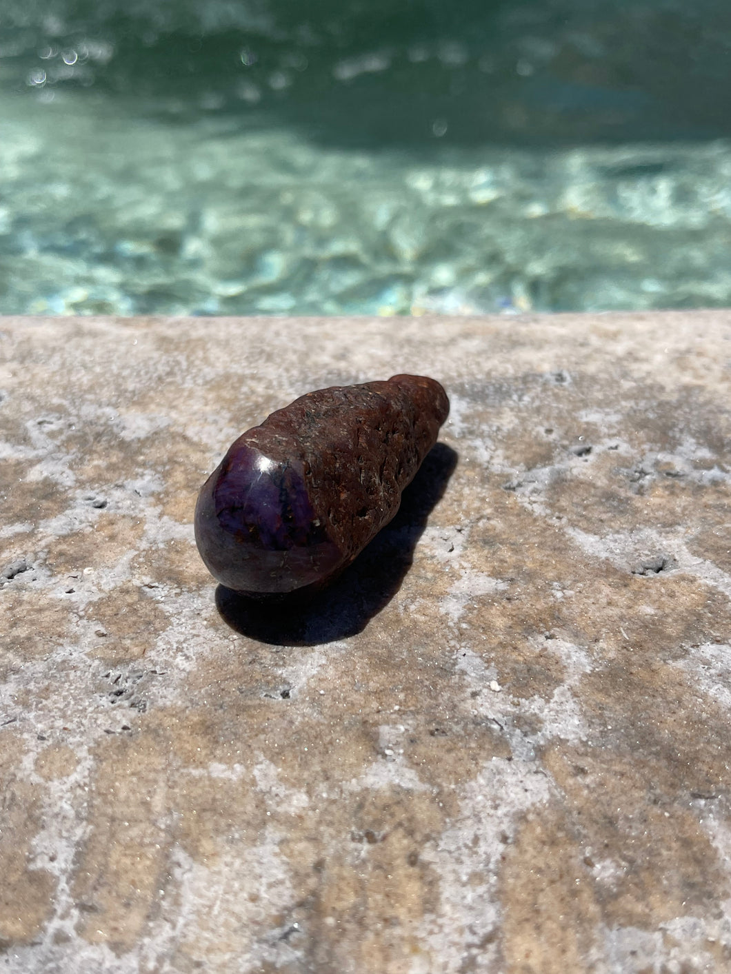 Purple and Black Sapphire Corundum Wand Raw P2-37