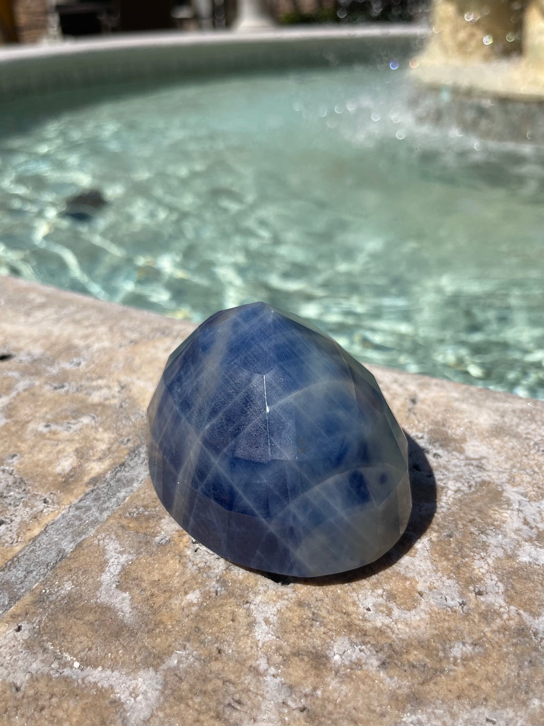 Rare Natural Blue Sapphire Corundum Gem Cut Unheated P2-2