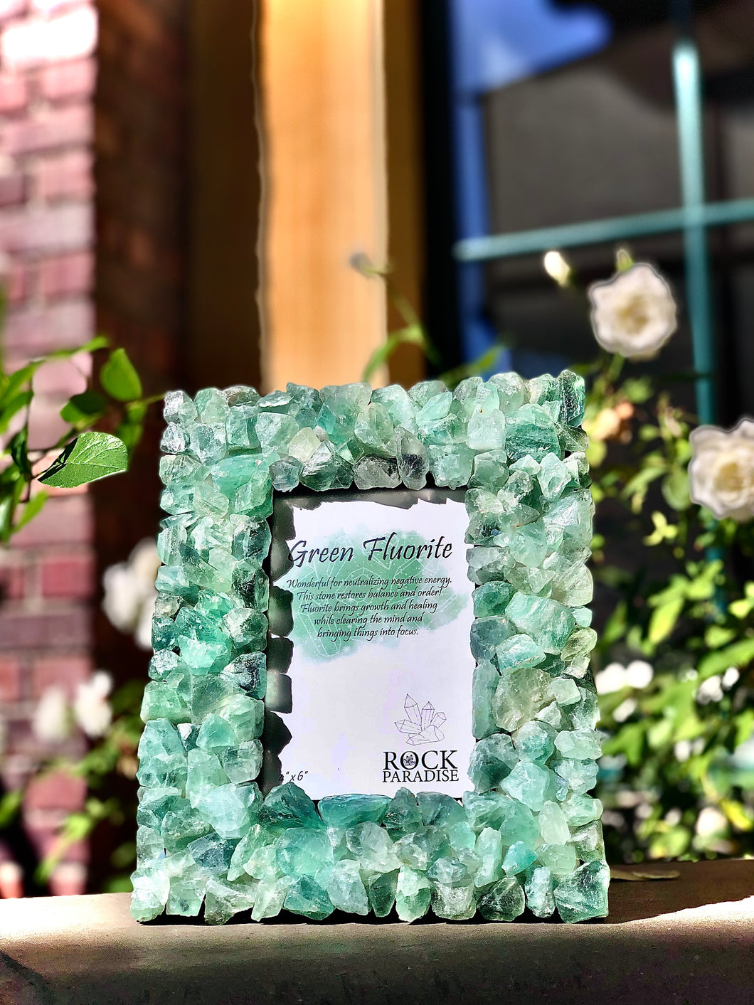 Green Fluorite Picture Frame