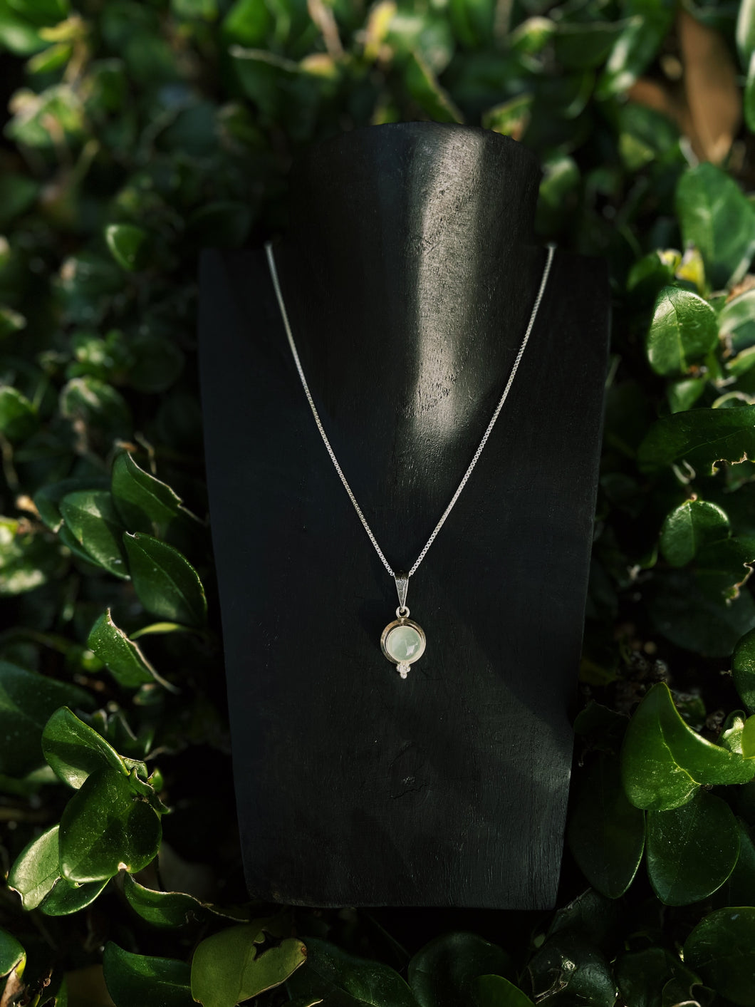 Chalcedony Pendant With Sterling Silver