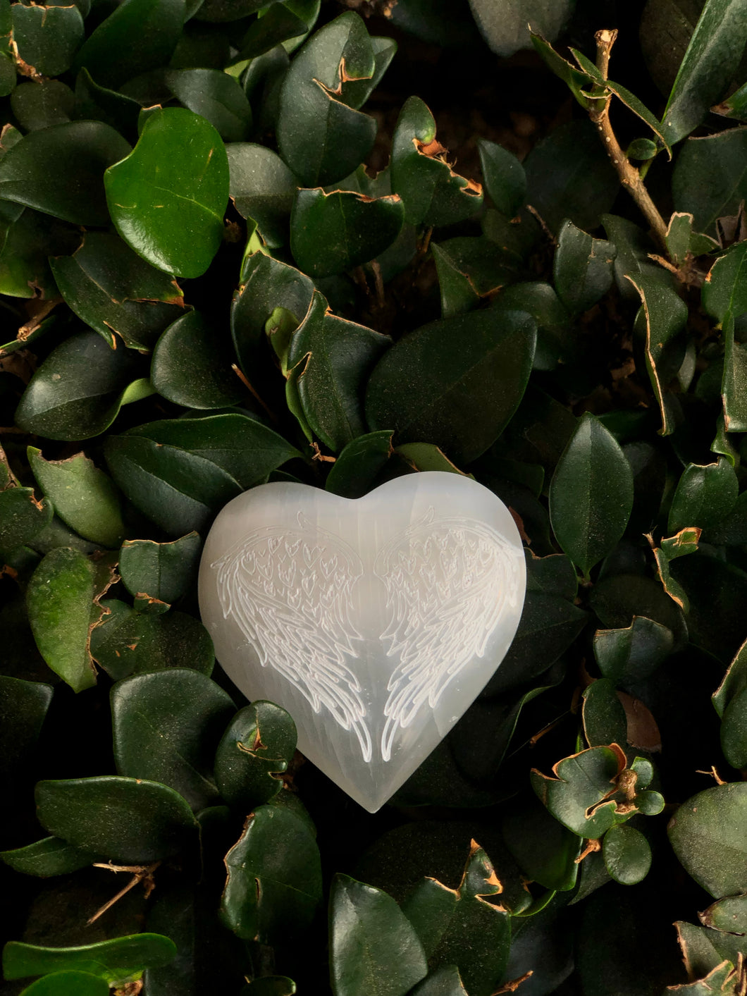 Selenite Angel Heart