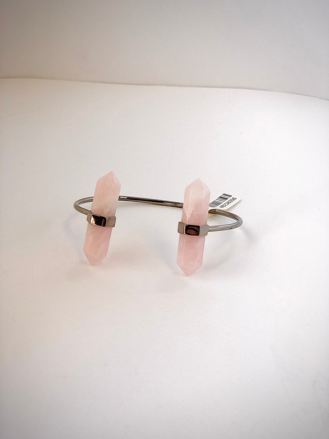 Rose Quartz Crystal Point Bracelet