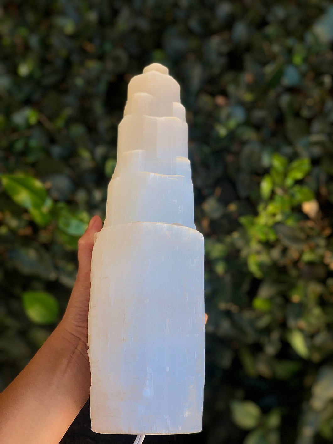 Selenite Lamp Small