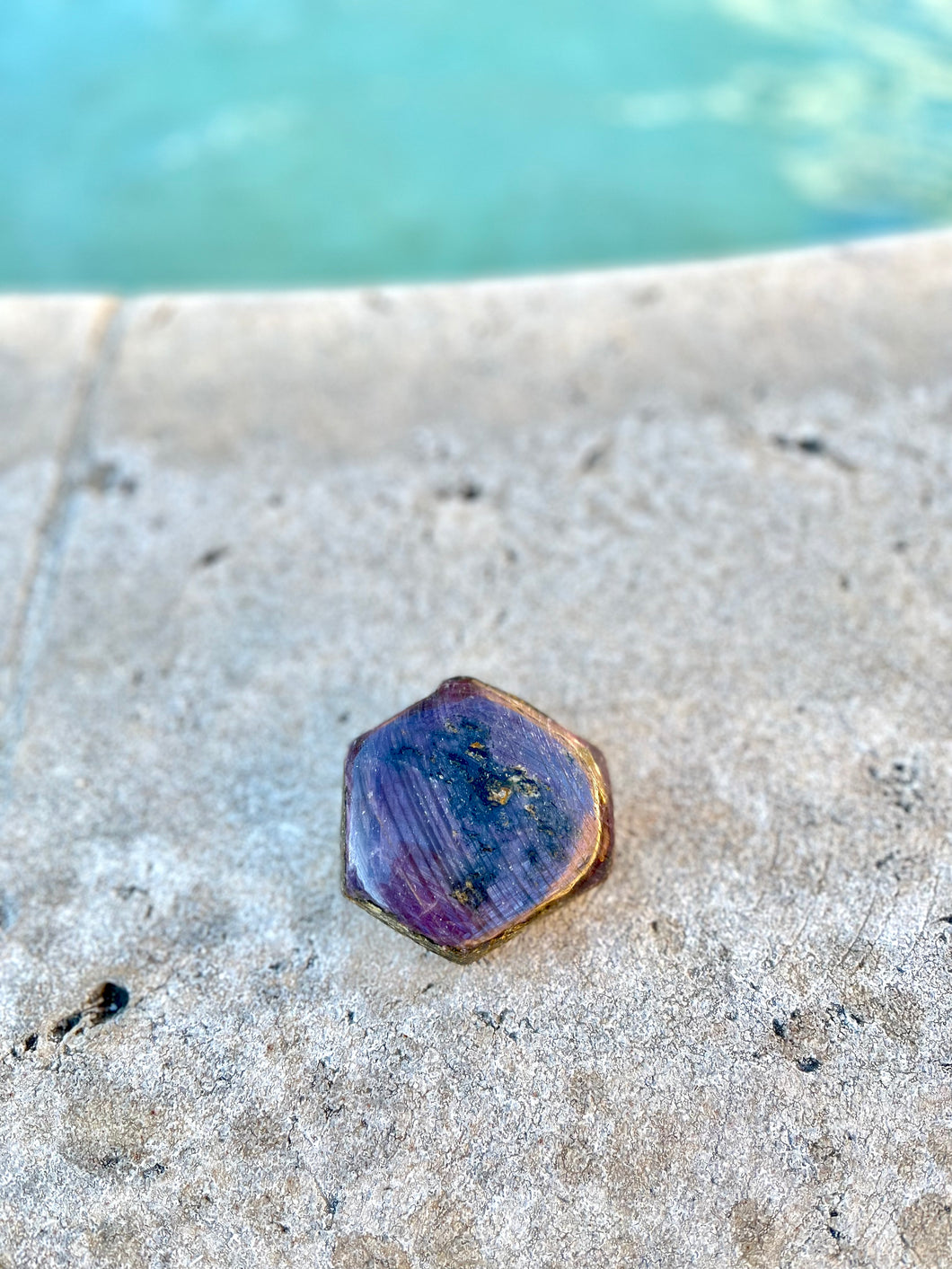 Natural Purple Corundum Sapphire Raw P34